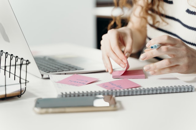 Sticky Notes on a Desk